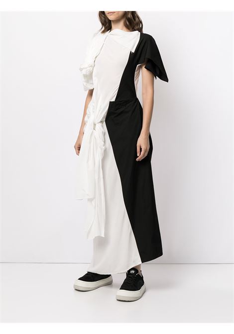 Abito bicolore asimmetrico YOHJI YAMAMOTO | Abito | FD-D09-8051